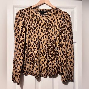 Veronica Beard Leopard Long Sleeve
